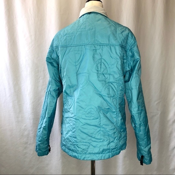 Nike ACG turquoise blue level 2 jacket thermal layer light coat quilted M - Picture 5 of 9